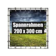 200 x 300 cm | Spannrahmen inkl. Wandbefestigung & Spannfixen