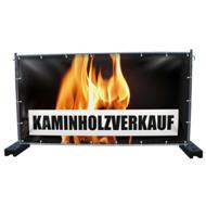 340 x 173 cm | Kaminholz Verkauf Bauzaunbanner (2313)