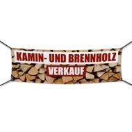 Kamin- und Brennholzverkauf Werbebanner, Wunschformat (1608)