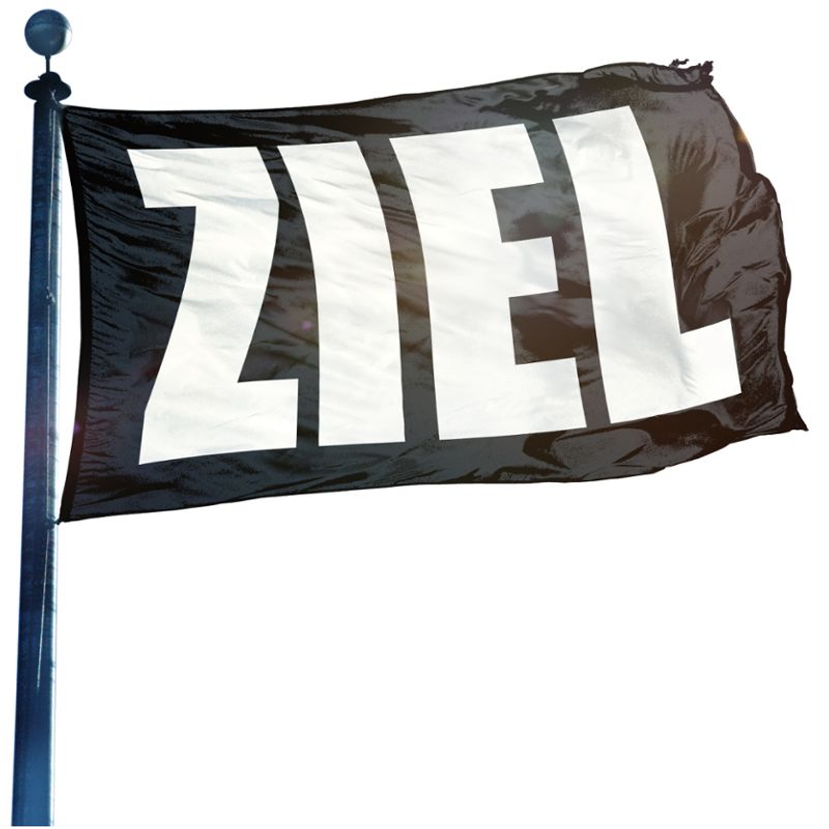 Ziel schwarz Hissflagge Fahne Gartenfahne 5 Größen Werbefahne 