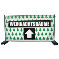 340 x 173 cm | Weihnachtsbaumverkauf Bauzaunbanner (2143)