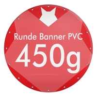 Runde Banner selbst gestalten, PVC Frontlit Standard