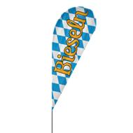 Drop | Bieseln, Oktoberfest Beachflag, blau weiß, verschiedene Größen, V1