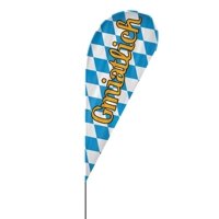 Drop | Gmiatlich, Oktoberfest Beachflag, blau weiß, verschiedene Größen, V1