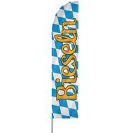 Straight | Bieseln, Oktoberfest Beachflag, blau weiß, verschiedene Größen, V1