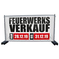 340 x 173 cm | Feuerwerksverkauf Bauzaunbanner (2169)