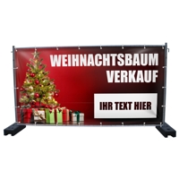 340 x 173 cm | Weihnachtsbaumverkauf Bauzaunbanner (2139)
