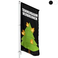 Tannenbaum Verbrennen Hissflagge, Fahne in 6 Größen (2809)