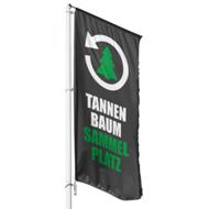 Tannenbaum Sammelplatz Hissflagge, Fahne im Wunschformat (2805)