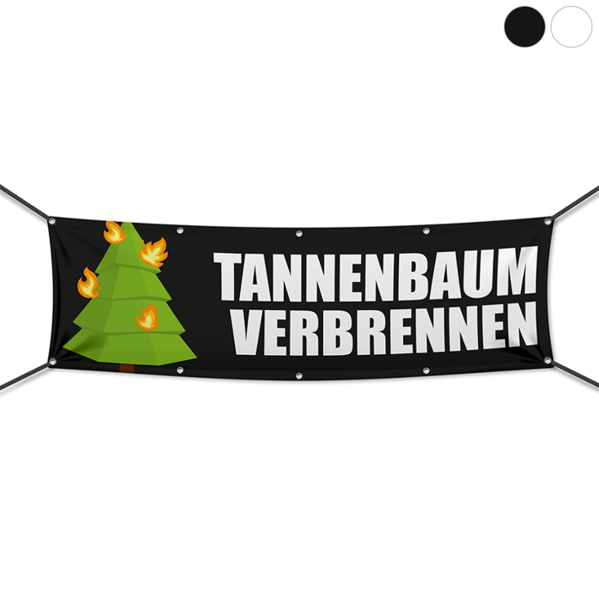 Tannenbaum Verbrennen Werbebanner, Wunschformat (2809)
