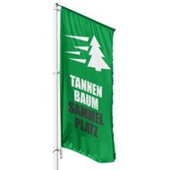 Tannenbaum Sammelplatz Hissflagge, Fahne im Wunschformat (2806)