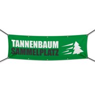 Tannenbaum Sammelplatz Werbebanner, Banner in 6 Größen (2806)