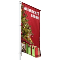Weihnachtsbäume Hissflagge, Fahne im Wunschformat (2139)