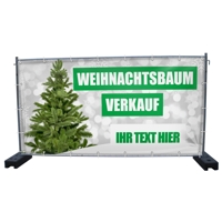 340 x 173 cm | Weihnachtsbaumverkauf Bauzaunbanner (2141)