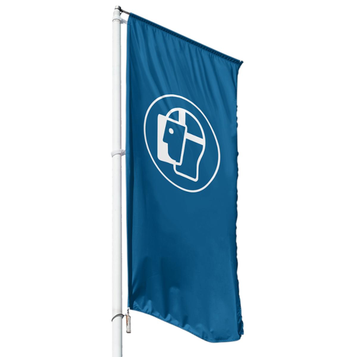 Gesichtsschutz Hissflagge, Fahne im Wunschformat (2437)