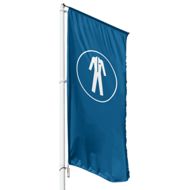 Schutzanzug Hissflagge, Fahne in 6 Größen (2442)