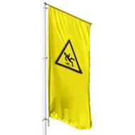Rutschgefahr Hissflagge, Fahne in 6 Größen (2441)