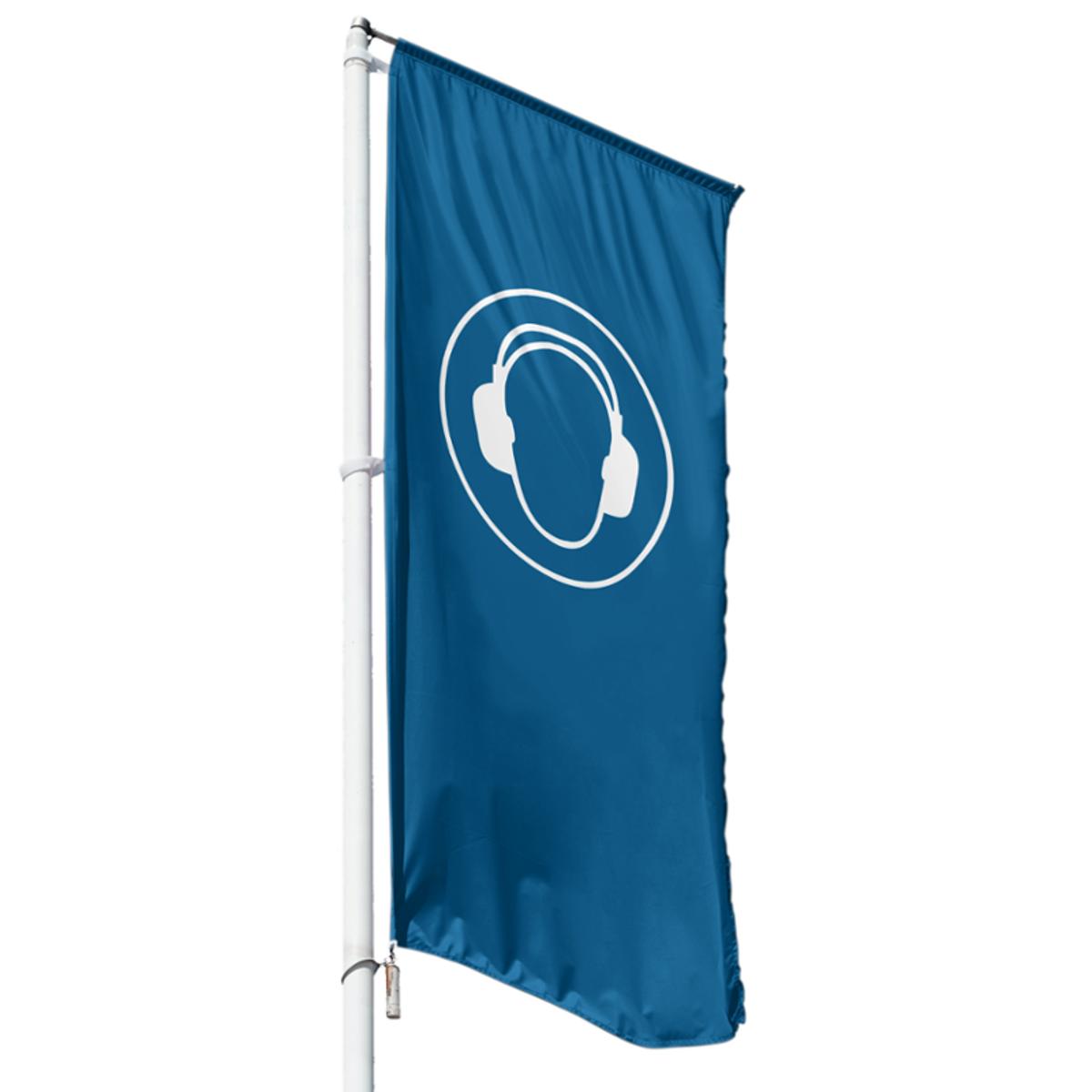 Gehörschutz Hissflagge, Fahne in 6 Größen (2436)