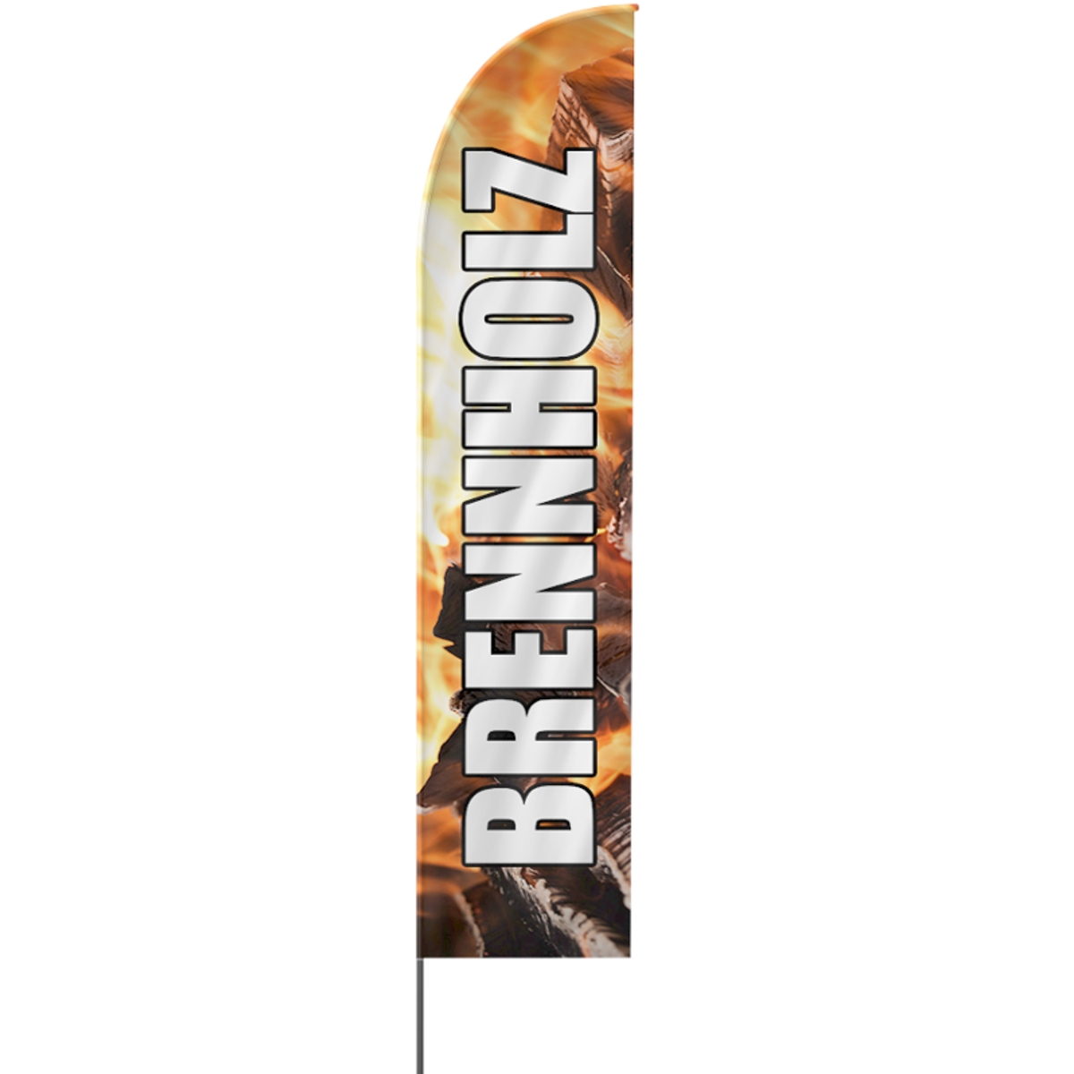 Straight | Brennholz Beachflag (4122)