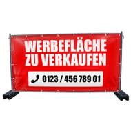 340 x 173 cm | Werbefläche zu verkaufen Bauzaunbanner (4004)